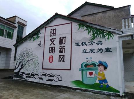 兴安墙绘是现在流行的墙体广告