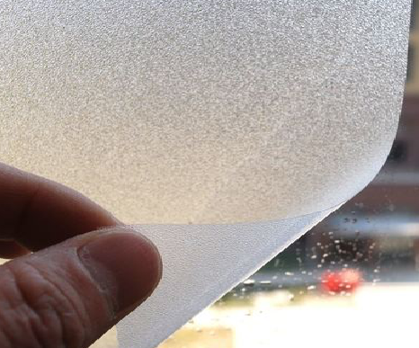 兴安玻璃门外面粘广告用什么材料好？